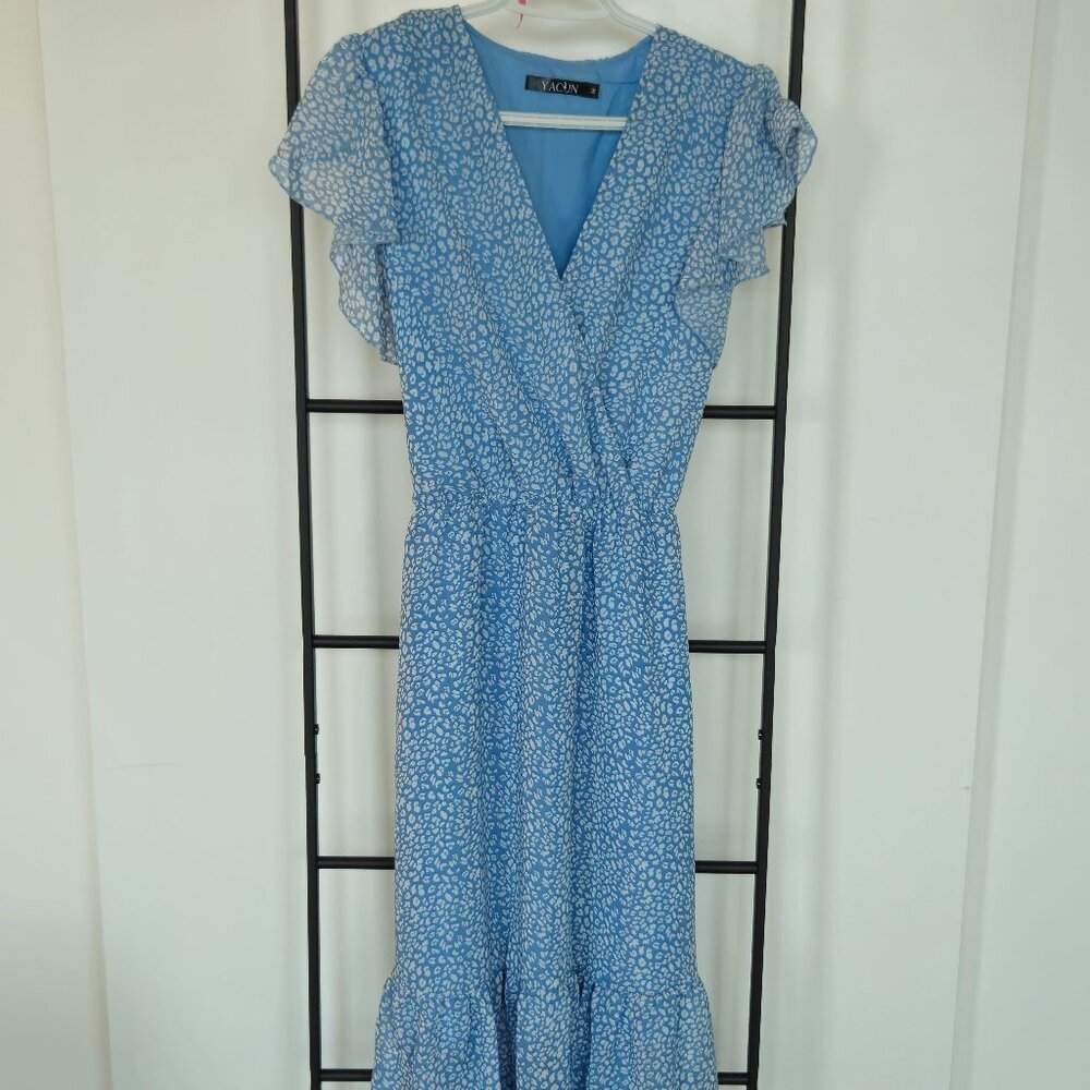 Yacun Dress | Midi | Blue